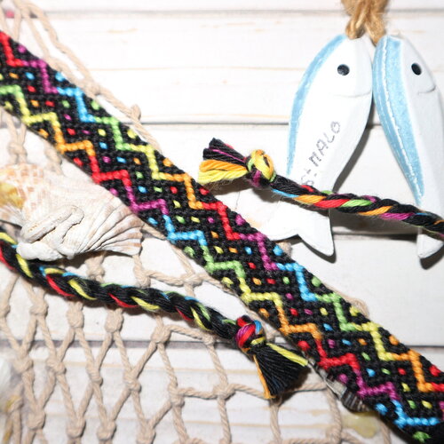 Bracelet brésilien bellissimo arc en ciel