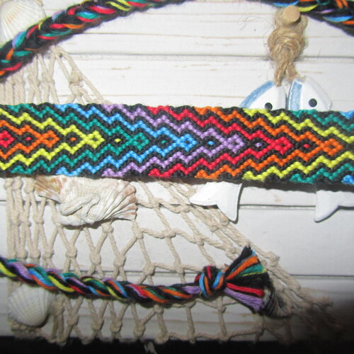 Bracelet brésilien arc en ciel infini