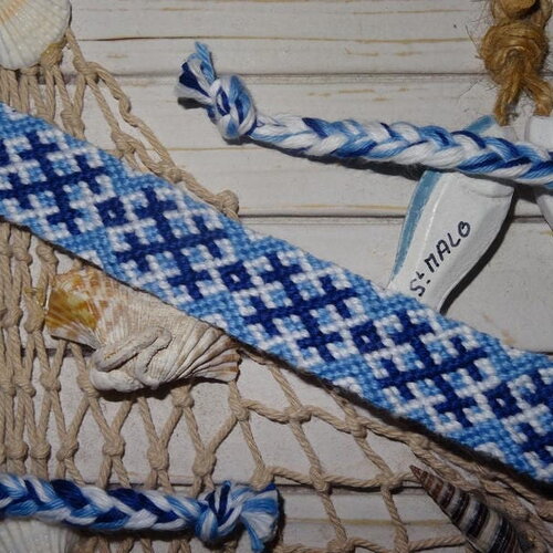 Bracelet brésilien "la vie en bleue"