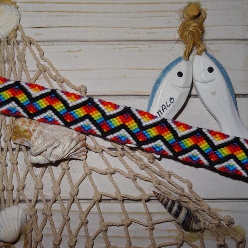 Bracelet brésilien arc-en-ciel