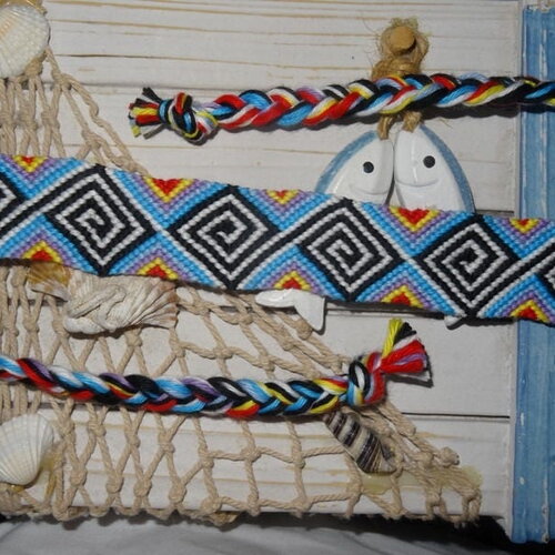 Bracelet brésilien spirales envoutantes