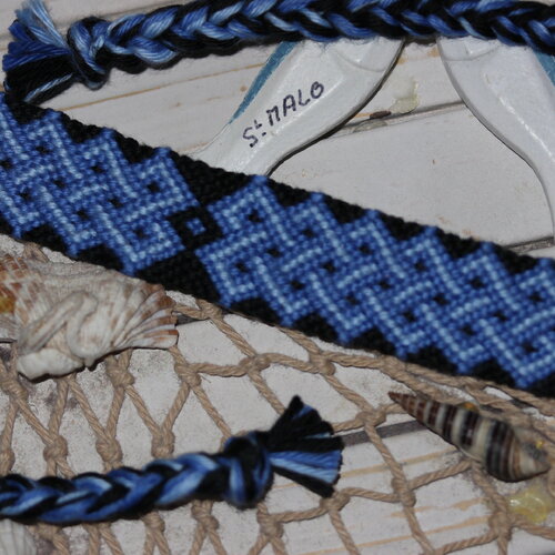 Bracelet brésilien celtique bleu