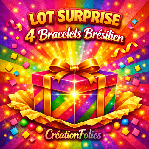 Lot surprise – 4 bracelets brésiliens