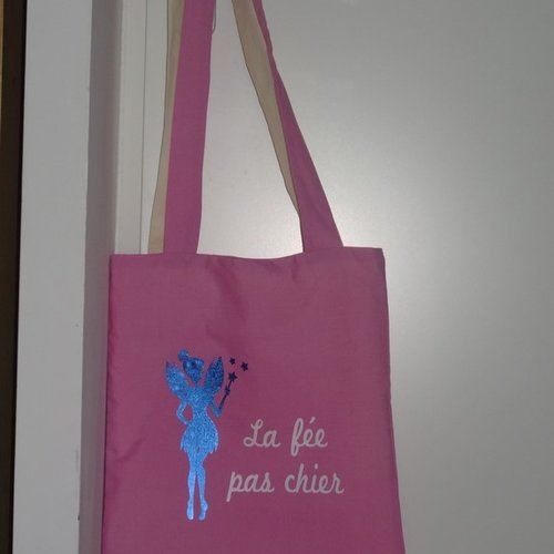 Nouveaute: tote bag "la fée pas chier"
