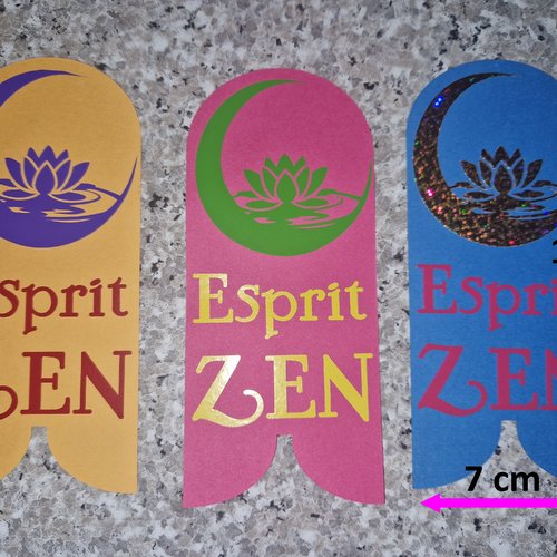 Nouveaute: marque-page papier épais: lotus