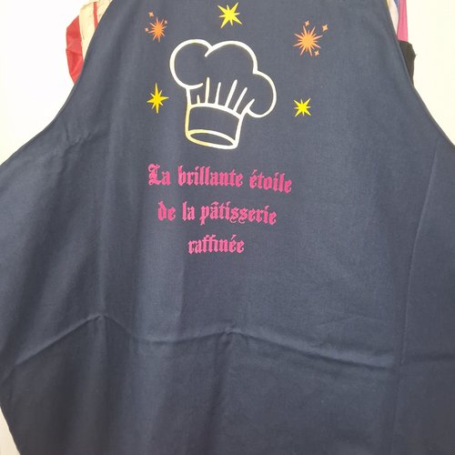 Tablier de cuisine: "la brillante étoile ..."- personnalisable