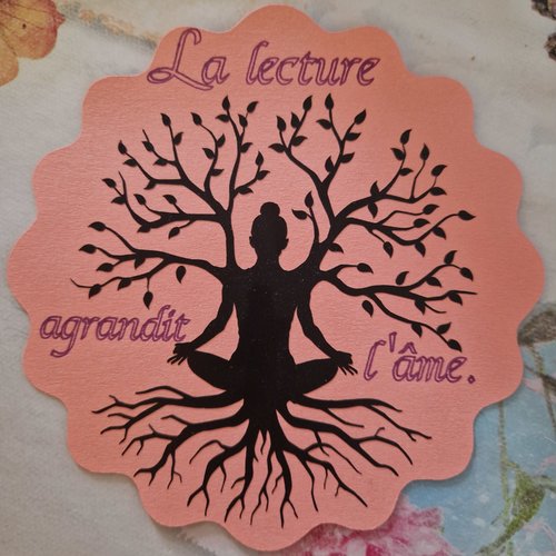 Nouveaute: marque-page papier épais: esprit zen
