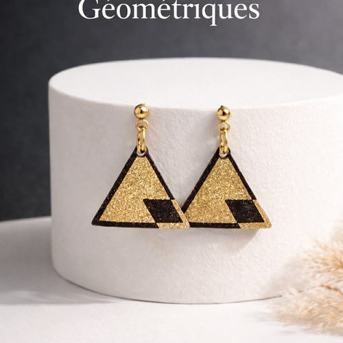 Boucles d'oreilles triangle