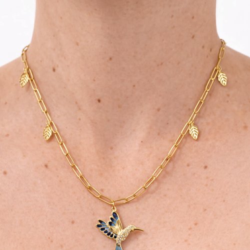 Collier "oiseau mouche"