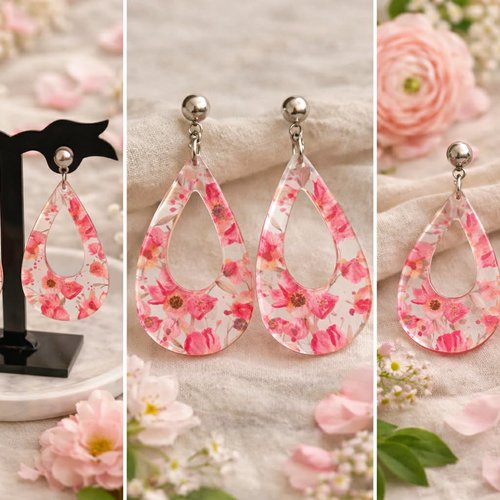 Boucle d'oreille "flora"