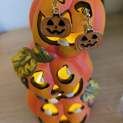 Boucle d'oreille halloween