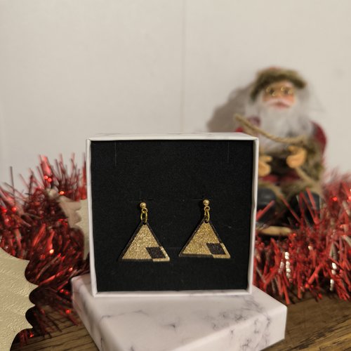 Boucles d'oreilles triangle