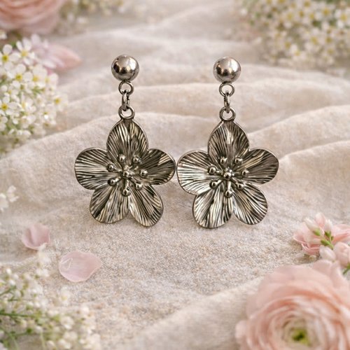 Boucle d'oreille "sakura"