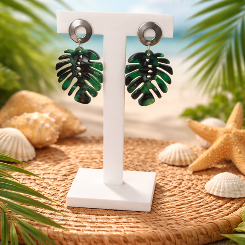 Boucle d'oreille "jade"