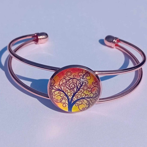 Bracelet rigide arbre de vie superbe