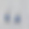 Boucles d'oreilles bleu nuit