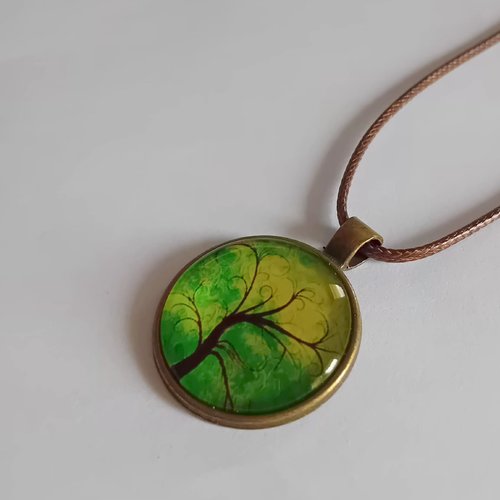 Médaillon arbre de vie couleur nature