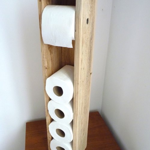 Meuble de rangement avec dérouleur de papier toilette