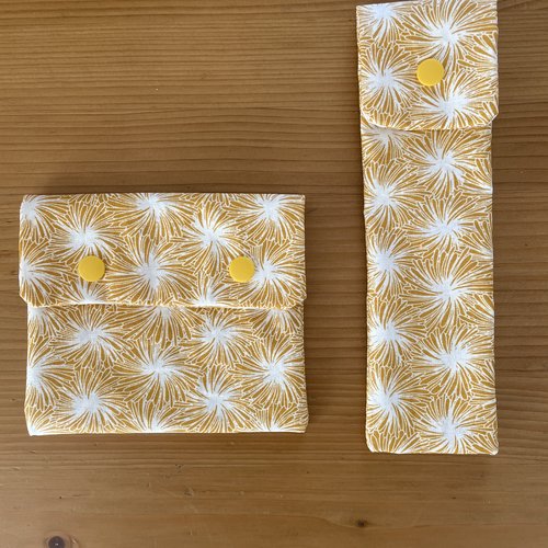 Pochette à savon / shampoing solide + pochette à brosse à dents