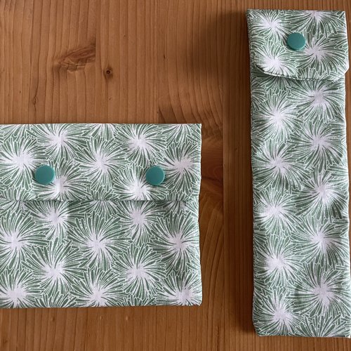 Pochette à savon / shampoing solide + pochette à brosse à dents