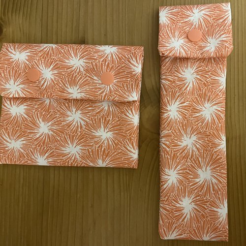 Pochette à savon / shampoing solide + pochette à brosse à dents
