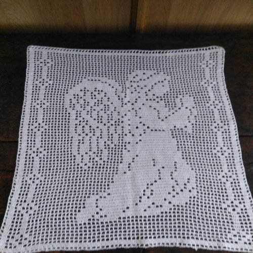 Napperon" mon ange me protège "