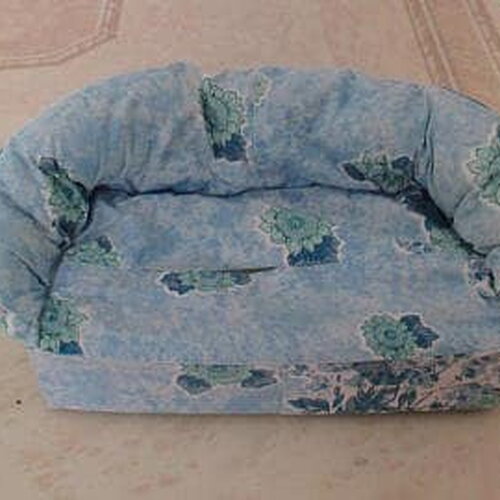 Housse en coton  pour boite à mouchoirs forme canapé