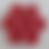 Boutons ronds rouges de 15 mm