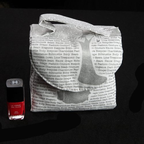 "tea bag" ou pochette a mug en coton - lady pailletee