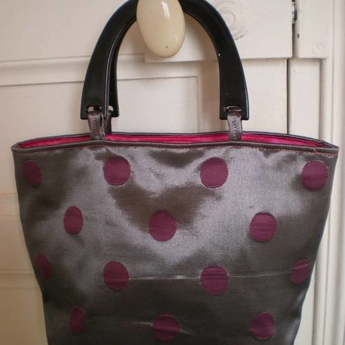 Sac a main fuchsia metal
