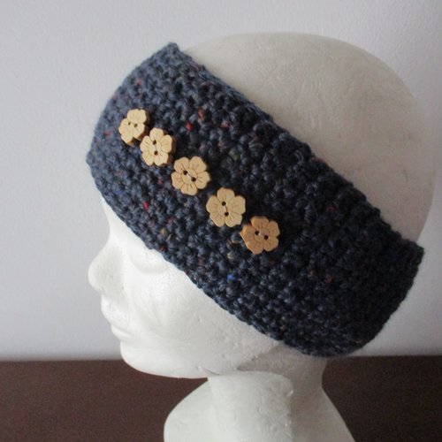 Bandeau, serre tête, crochet, bohème