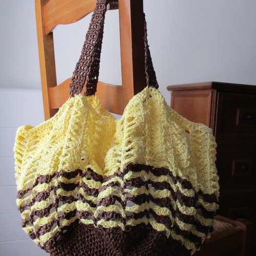Sac  filoche vintage au crochet