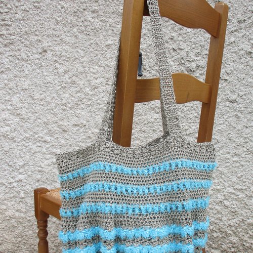 Sac filoche  vintage au crochet