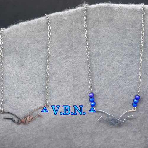 Collier inoxydable argent amitié animaux avec ou sans perles