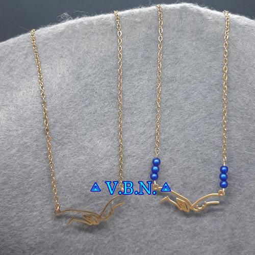 Collier inoxydable doré amitié animaux avec ou sans perles