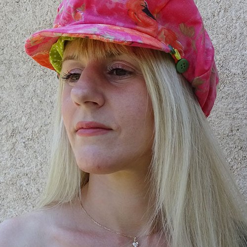 Casquette femme été tropique