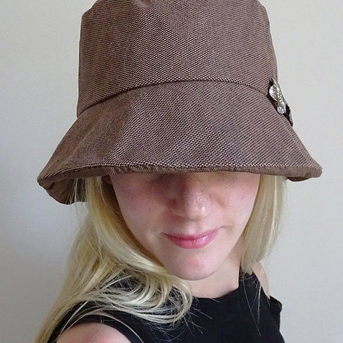 Chapeau Cloche En Tissu éponge