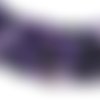 X10 perles agate  8mm violet noire naturelle ronde 