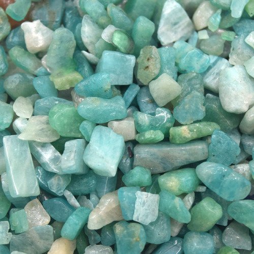 20grs minuscule puces amazonite non percés, 2~8x2~4 mm petites roches vert amazonite, cristal pierre cailloux,