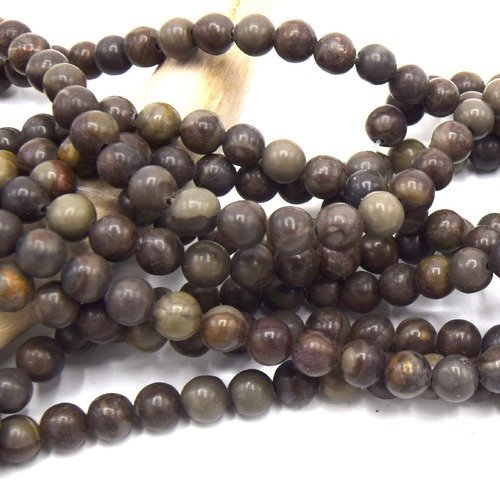 X20 perles agate indienne ronde 6mm naturelles ,  agate  6mm, perles indiennes en agate  6mm