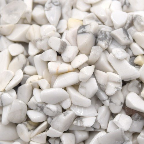 20grs puces howlite blanc non percés, 2~8x2~4 mm petites gemmes turquoise blanche , pierre cailloux