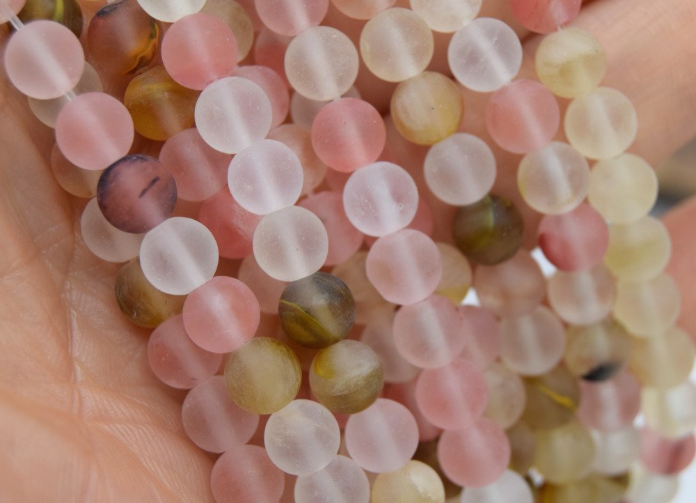X20 perles sésam naturelles ø 8mm vert, gemstone rondes - Un grand marché