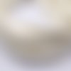 1 chapelet perles heishi en pâte polymère couleur blanc ~40 cm 