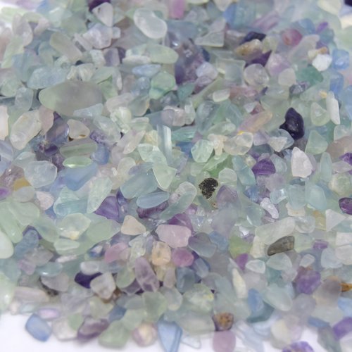 50 grs minuscule puces de fluorite  non percés, 3~10x2~5x1~3 mm petites roches translucide, pierre gemmes cailloux, 