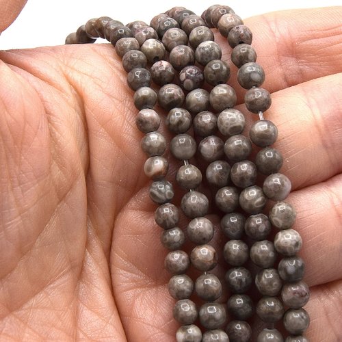 X20 perles de maifanite - pierre de santé - ø4mm rondes