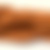 1 chapelet perles heishi en pâte polymère couleur caramel  ~40 cm