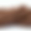 1 chapelet perles heishi en pâte polymère couleur chocola ~40 cm