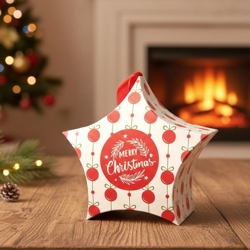 Lot de 12 décorations de sapin de Noël en velours faites à