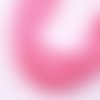 1 chapelet perles heishi  4mm en pâte polymère couleur rose clair ~39cm