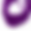 1 chapelet perles heishi  4mm en pâte polymère couleur violet ~39cm